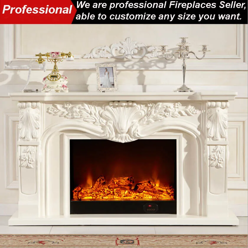 etop Customizable Electric Fireplace Indoor Decor Fire Place Europe