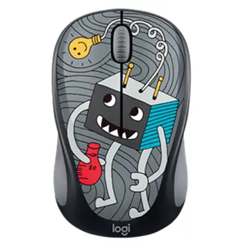 

New Logitech M238-v3 wireless mouse office girls portable cartoon notebook desktop USB multi-color M238 cartoon version
