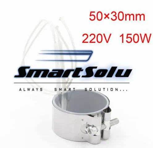 

Free Shipping 3 PC AC 220V 150W 150 Watt Stainless Steel Electric Band Heater 50mm x 30mm Customized!!!