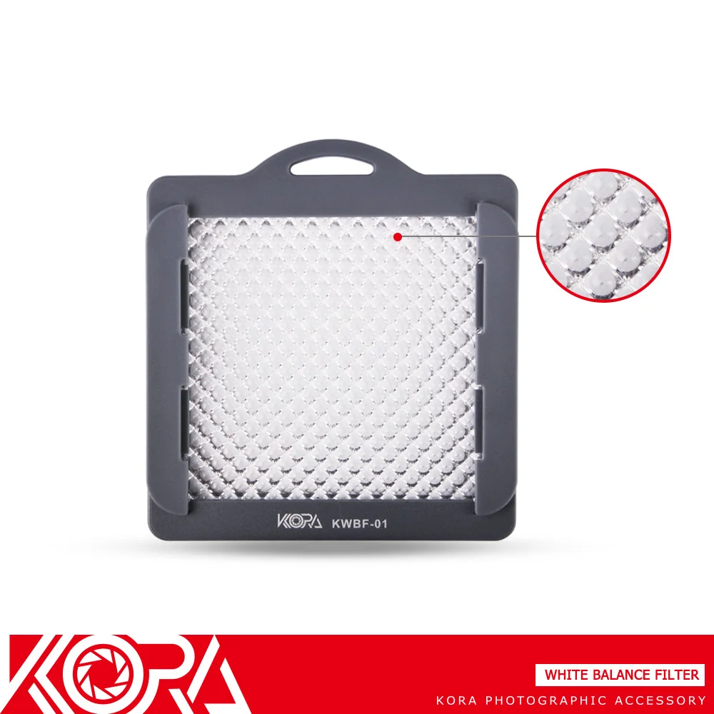 Kora KWBF 01Photography Профессиональный Баланс белого фильтр с ремешком Серые Карты для