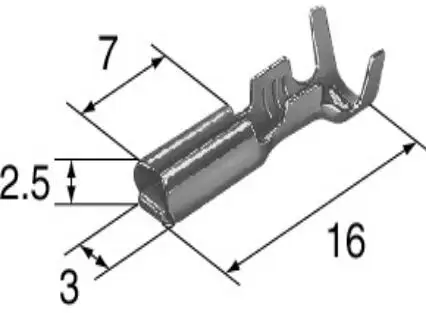 

Обжимная Клемма типа «мама» (контакты) 18-22 AWG 1500-0105, обжимная Клемма