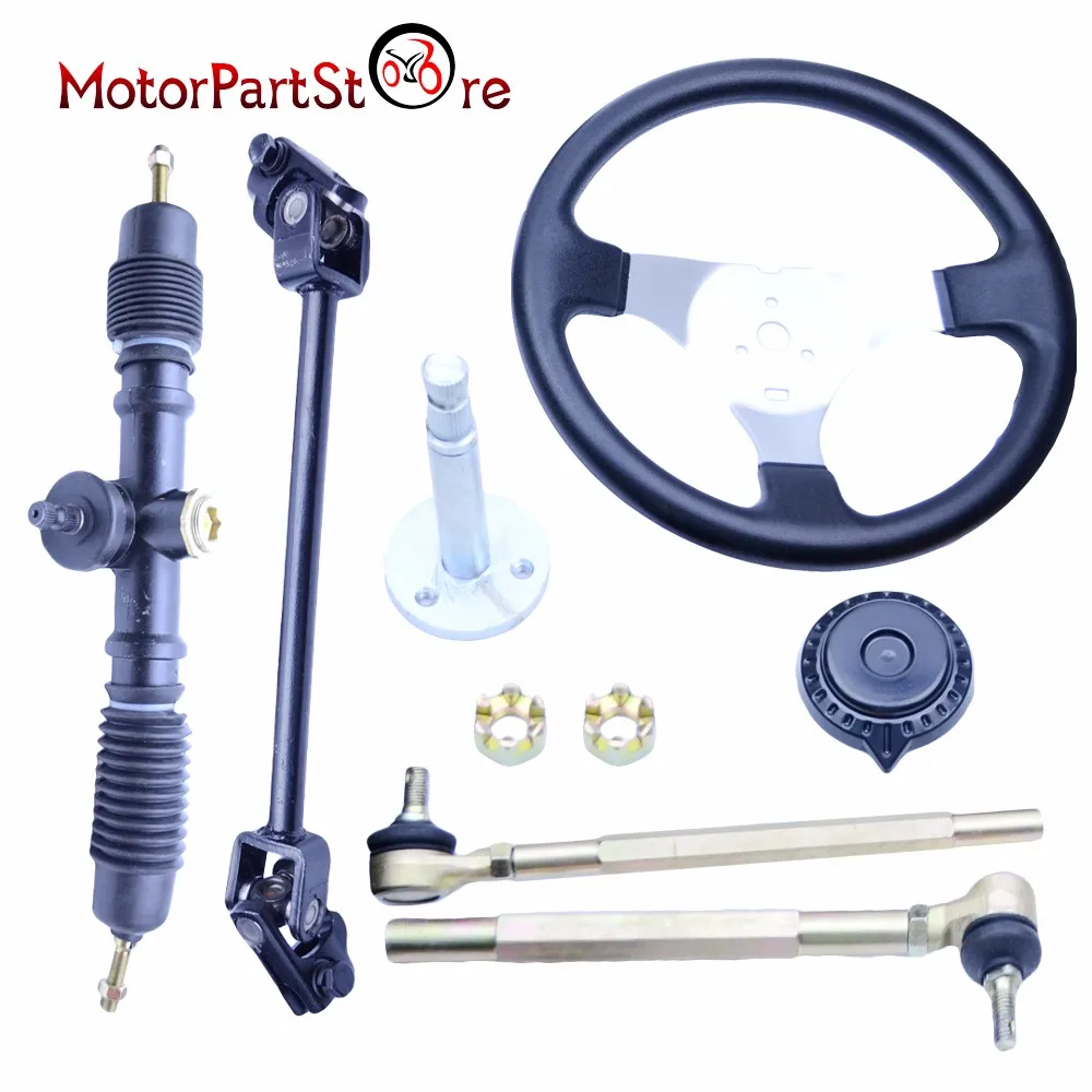 FOR GO KART GO CART 150cc Steering Wheel Tie Rod Rack Adjustable Shaft