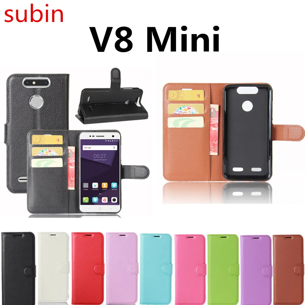 

Hot Selling ZTE V8 Mini Case Wallet Style PU Leather Book Cover For ZTE Blade V8 Mini 5.0inch Phone Bag Case