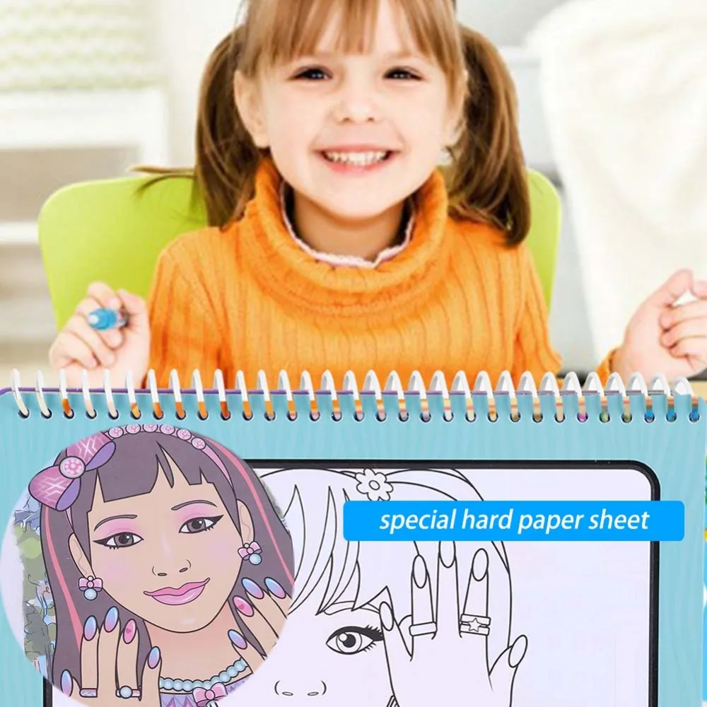 Портативная Волшебная Водная раскраска книга для рисования с волшебной ручкой доска для рисования для детей детские развивающие игрушки для рисования