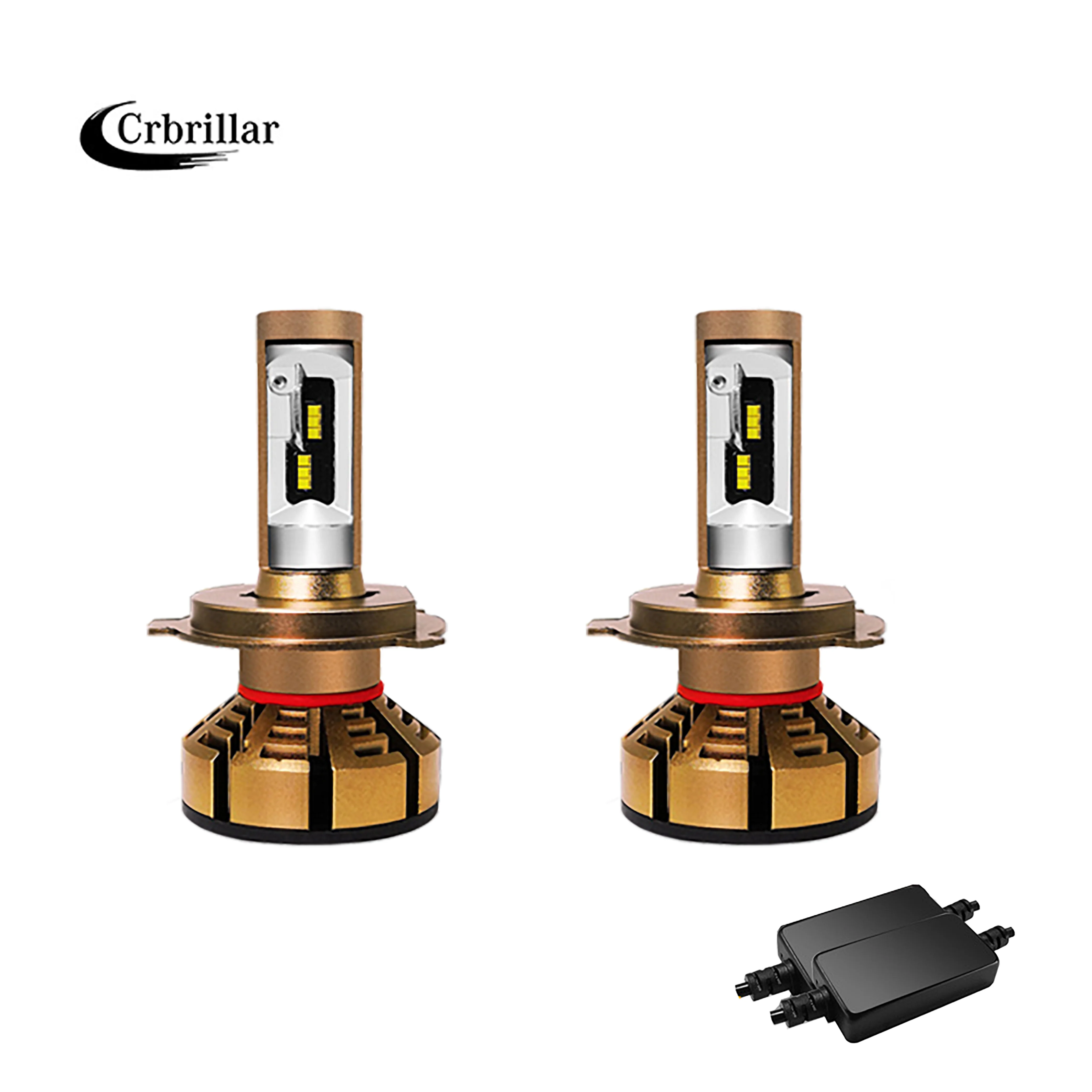 Crbrillar H7 светодиодный H4 с Lumi s luxeon ZES чипы фар H1 H11 9006 HB4 9005 HB3 Лампа 6000K 12V 12000LM для
