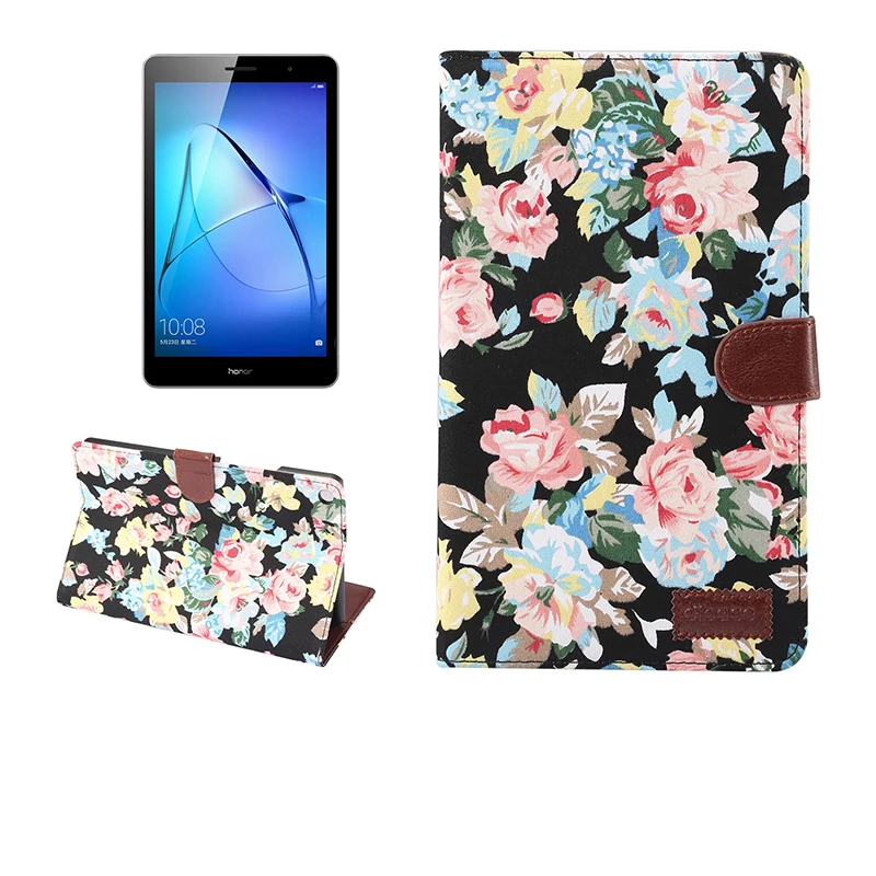 

Ultra Slim Smart Auto Sleep Wake Up PU Leather Case with Card Slot for Huawei MediaPad T3 8.0 KOB-L09 KOB-W09 Tablet+Stylus