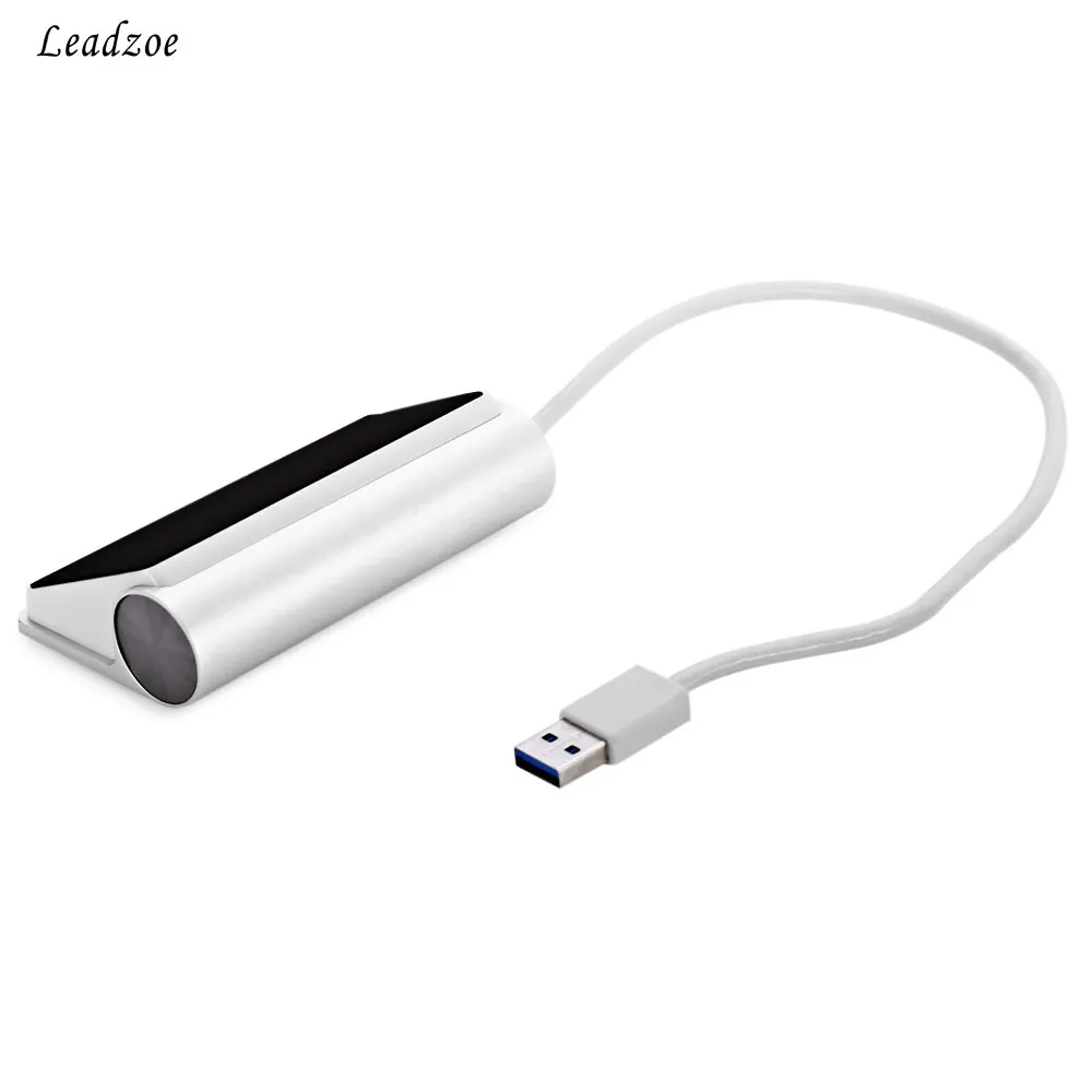 Док-станция USB Leadzoe Портативный Алюминий 4 Порты и разъёмы USB 3,0 концентратор разделитель для передачи данных со встроенным USB кабель для MacBook Air и многое другое