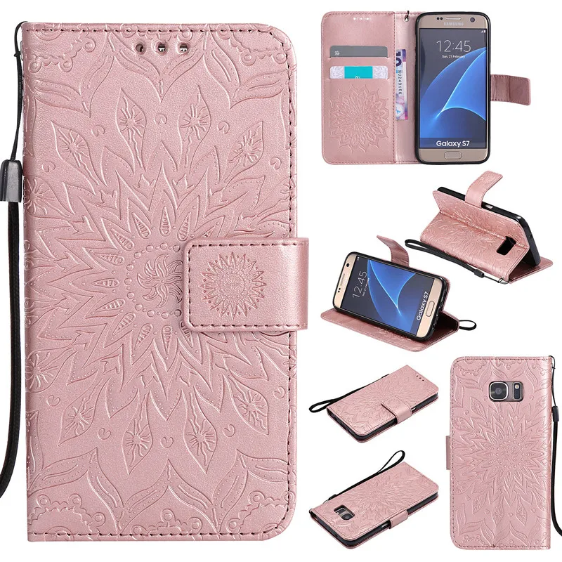 

SKZJ Flip Wallet Leather Casefor Samsung Galaxy A5 S7 J3 J7 2017 S7Edge S6Edge S8 S8Plus Grand Prime Leather Flip Phone Cover