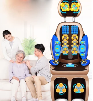 

Full Body Electric Massage Chair Office Pad Vibration Mat Heat Neck Back Waist Leg Cervica Massager Cushion Gift Festival