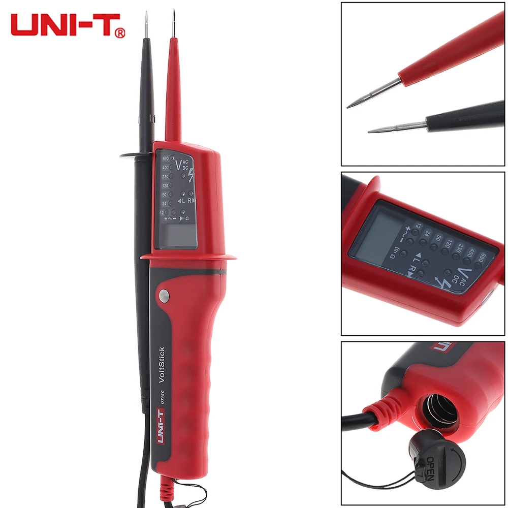 

Waterproof Electronic Digital Display Test Pen Voltmeter AC DC Voltage Meter Tester with LCD Display and Lighting function
