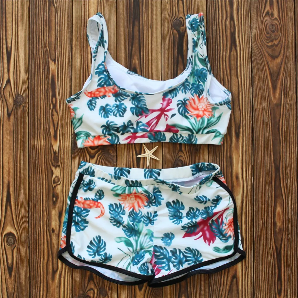

Bikinis Women Sexy Padded Girl Bathing Suit Swimsuits Swimwear Female 2019 Push Up Swimsuit Bikini Set With Shorts