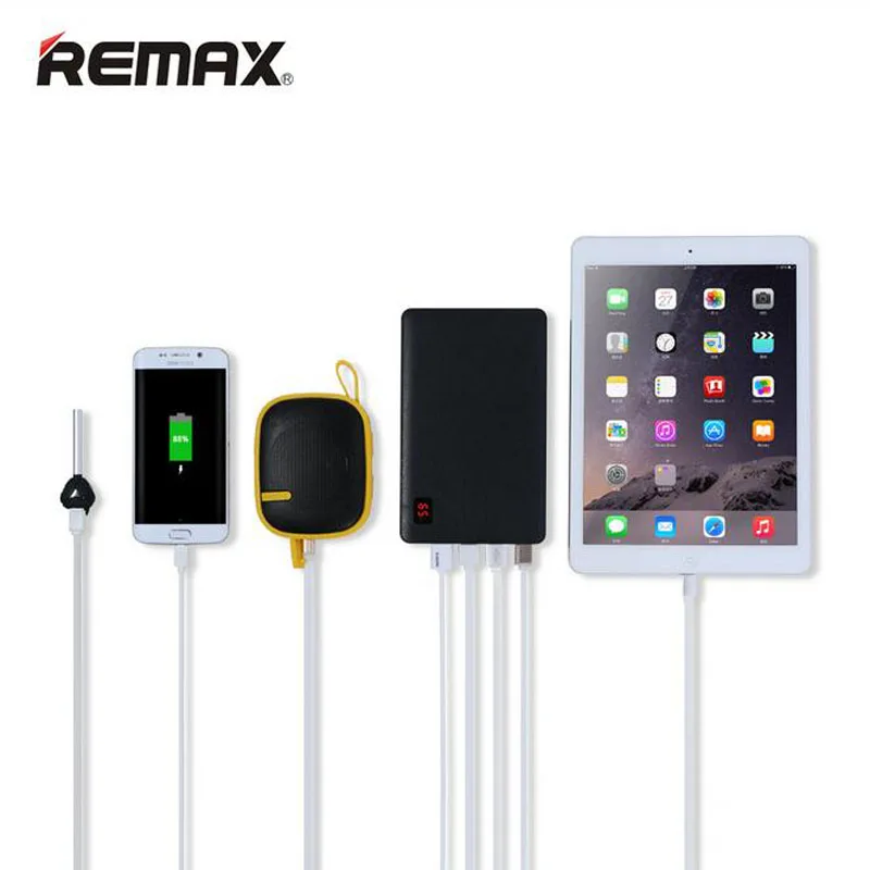 Remax Mobile power Bank 20000 мАч(с надписью 30000) 4 внешнее зарядное usb-устройство для аккумулятора универсальное Внешнее зарядное устройство