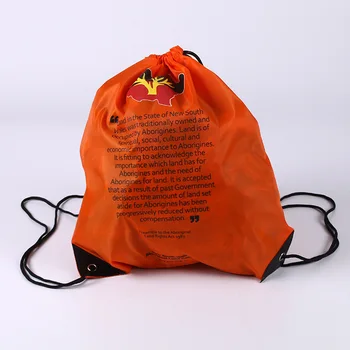 

promotion bags shopping bags with poolyester material sling straps