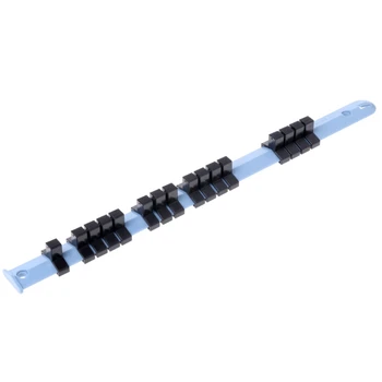 

3 Pcs 1/4" 3/8" 1/2" Socket Tray Rail Rack Holder Storage Organizer Shelf Stand