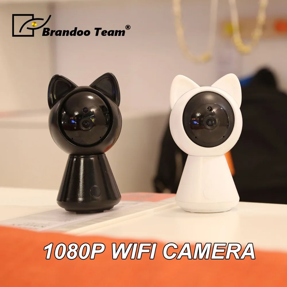 

1080P HD IP Camera CCTV Wi-Fi Security Home Camera Cute Cat Smart Camera P2P IR Night