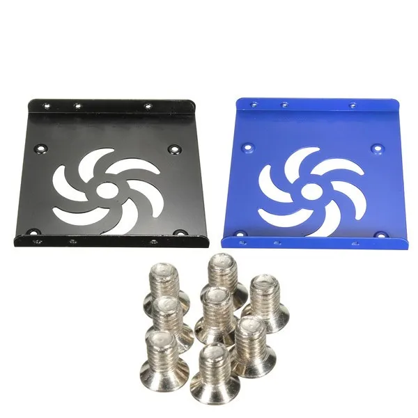 Cheap 2.5 to 3.5 Inch Metal SSD HDD Enclosure PC Computer DIY Mounting Hard Disk Drive Bracket Caddy Adapter Dock Holder Rack Screws Cheap 2.5 to 3.5 Inch Metal SSD HDD Enclosure PC Computer DIY Mounting Hard Disk Drive Bracket Caddy Adapter Dock Holder Rack Screws