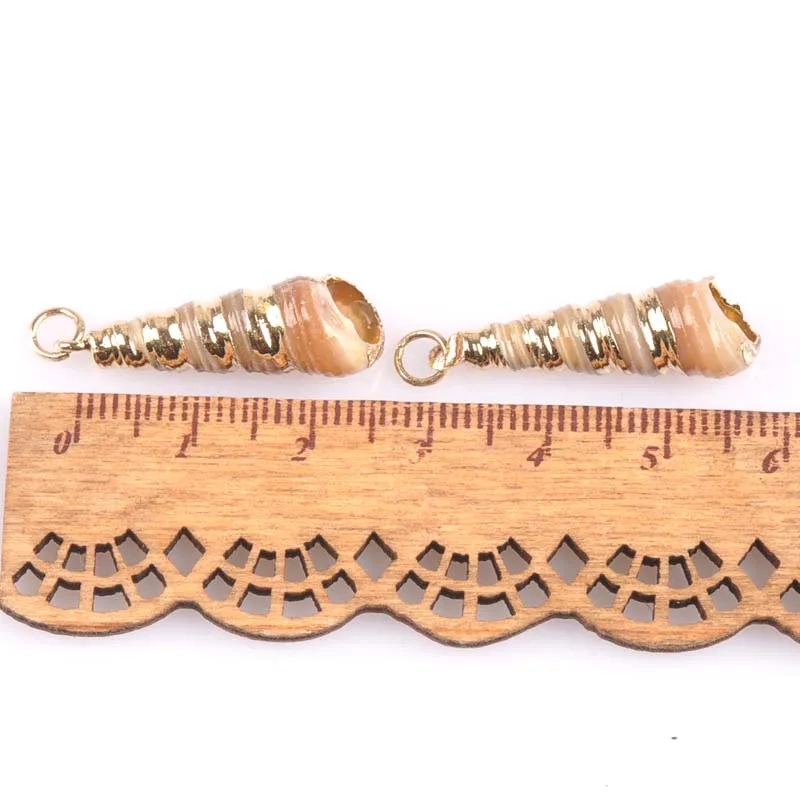 21-25mm-Natural-Spiral-Shell-Gold-Plated-for-DIY-handmade-pendant-SeaShells-Home-decoration-5pcs-TRS0152X