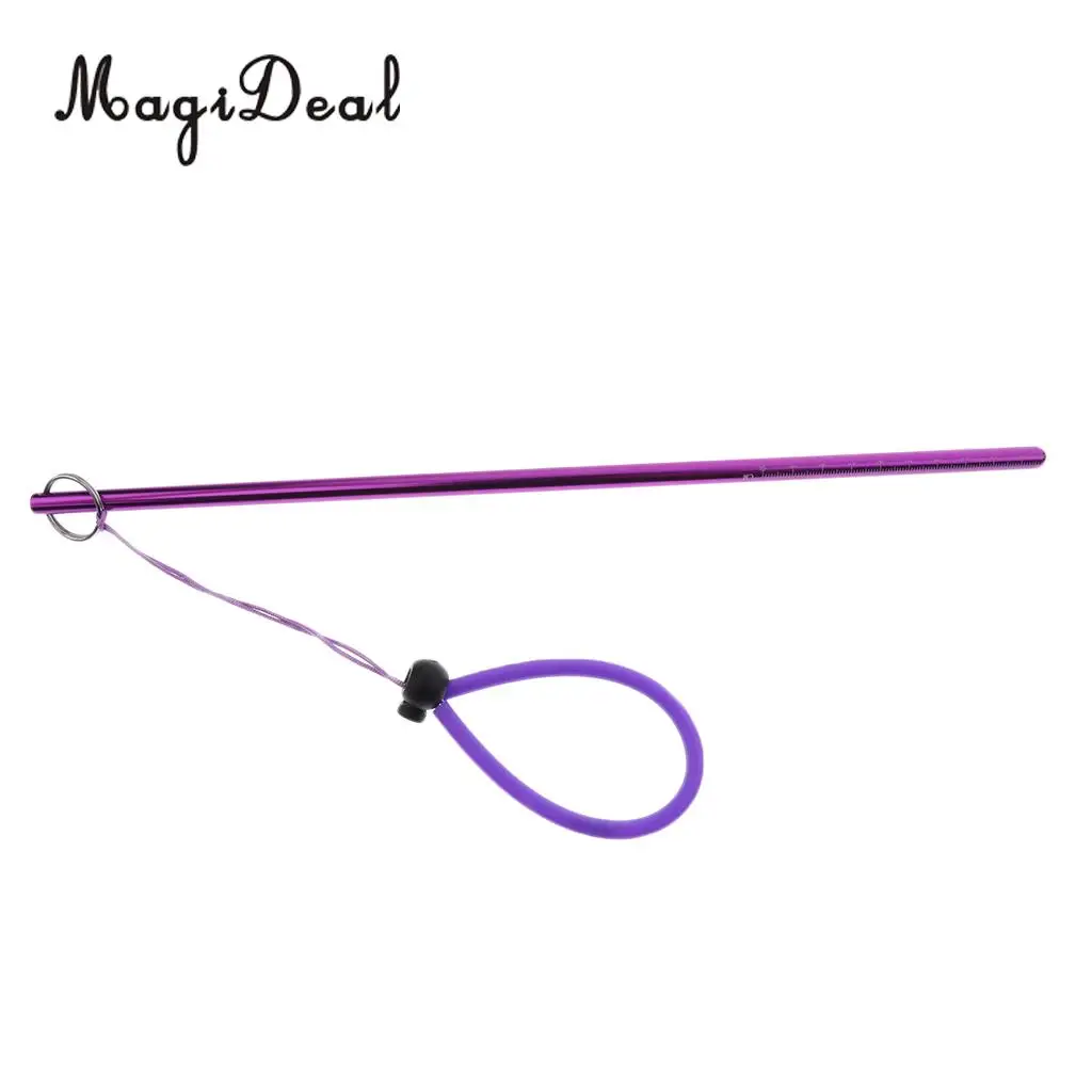 MagiDeal Safety Scuba Underwater Diving Aluminum Alloy Lobster Tickle Pointer Stick& rist Lanyard for Dive Swimming Purple/Green