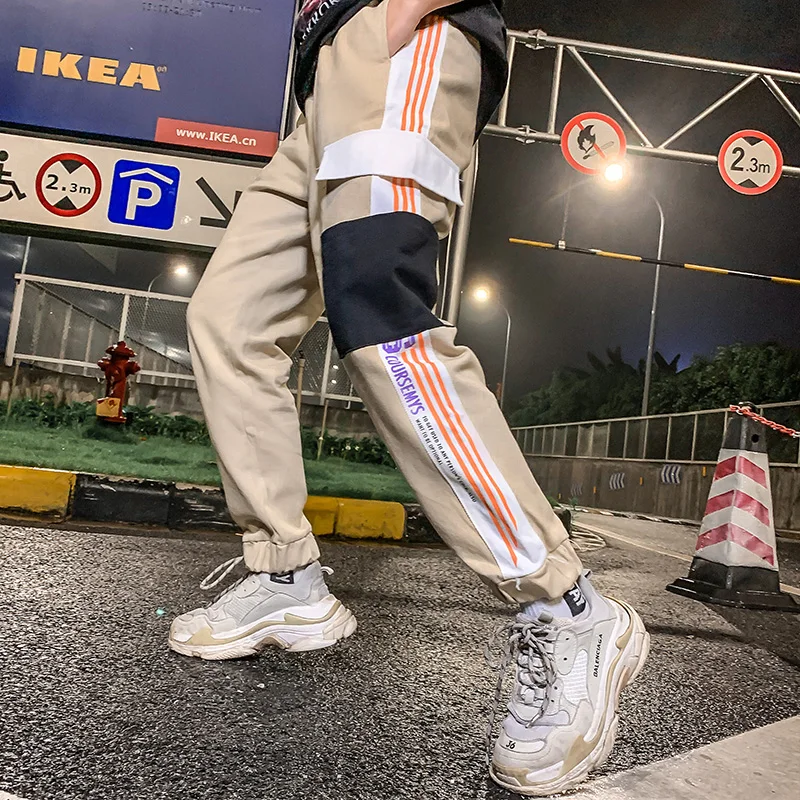

Striped Cargo Pants Female 2019 New Fashion Women Joggers Streetwear Women Clothing Sweatpants Casual Pants