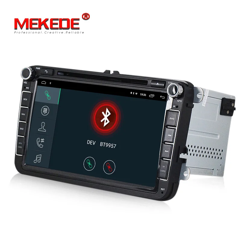 Sale Android 9.1 2+32G  Quad Core Car DVD GPS Navigation for Volkswagen  polo golf passat tiguan skoda yeti superb rapid for skoda 2