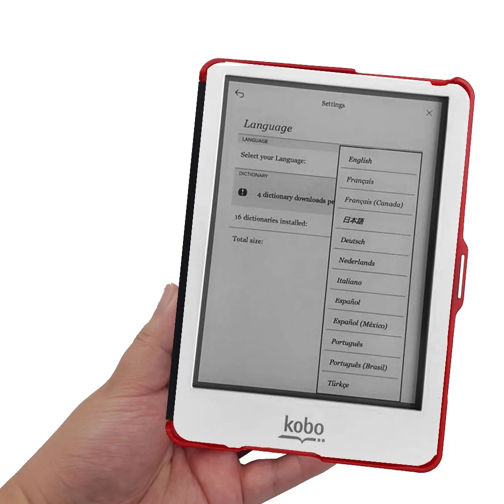 Чехол книжка из искусственной кожи для Kobo Glo 6 дюймовая модель N613 чехол