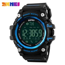 SKMEI Men font b Smartwatches b font Pedometer Calories Counter Fashion Digital Watch Chronograph LED Display