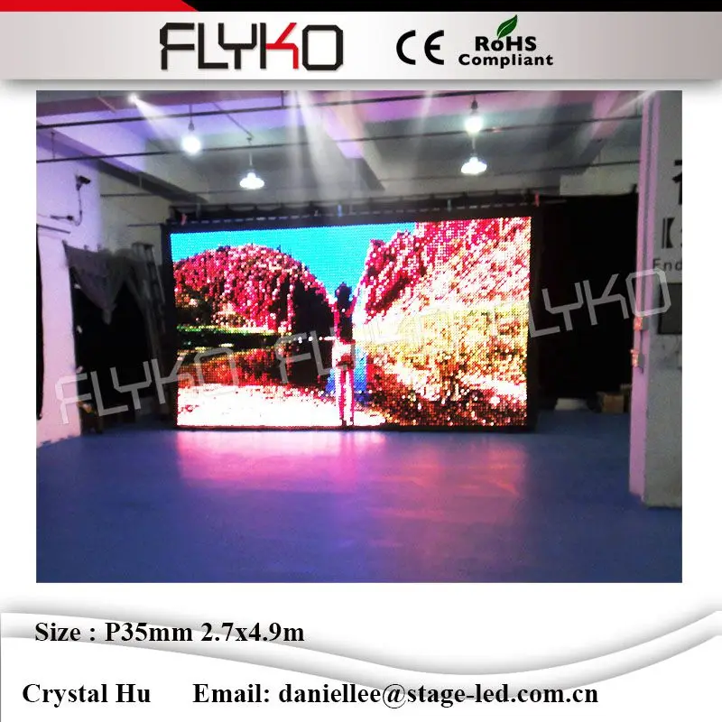 

Flexible led video curtain backdrops rgb stage lighting event party night club dj led video curtain P3.5cm 2.7m*4.9m
