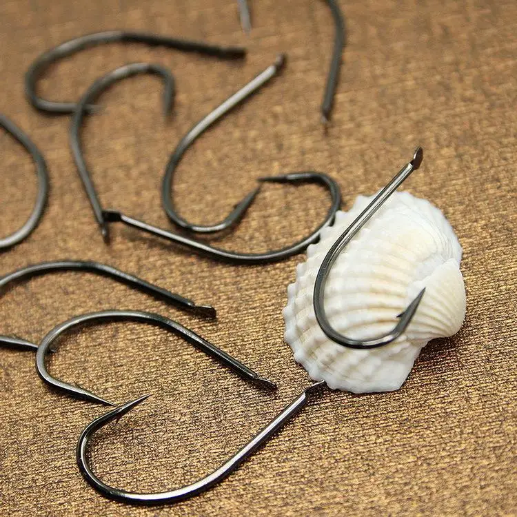 10pcs/lot High Carbon Steel Carp fishing Hooks Clasp Jigs Bulk Sea