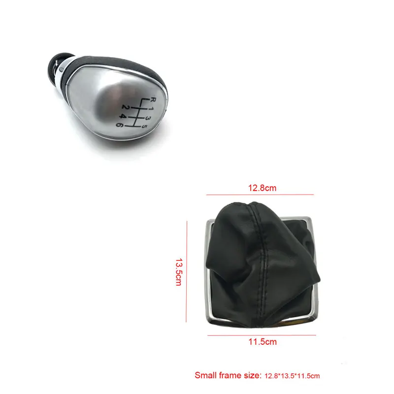 small silver 6speed 5 скоростей 6 ручка переключения передач ручной черный/серебристый для Ford Focus 2 MK2 FL MK3 MK4 MK7 MONDEO KUGA GALAXY FIESTA стайлинга автомобилей - Название цвета: small silver 6speed