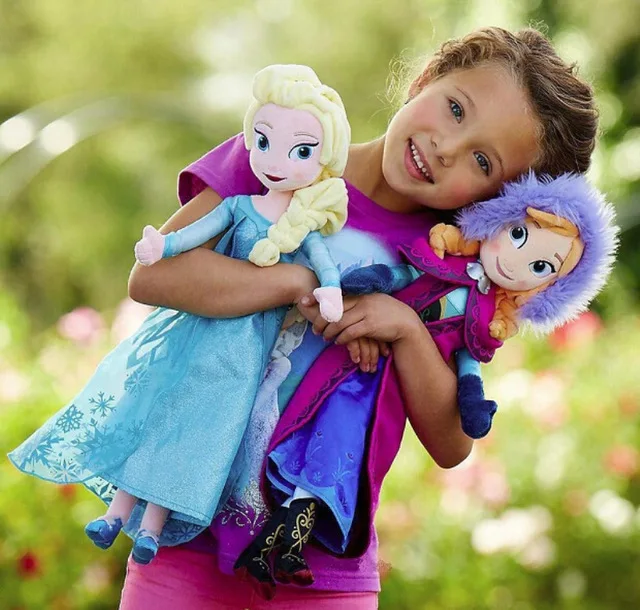 Новое поступление лихорадка 40 см Boneca Кукла Принцесса Анна Эльза куклы для девочек игрушки Детский подарок Кукла Плюшевая Олаф Эльза Анна