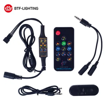 

Wholesale Bluetooth Music Controller DC5-24V Infrared 13 Keys Remote Controller WS2812B WS2811 Led Strip Matrix Panel 512 Pixels