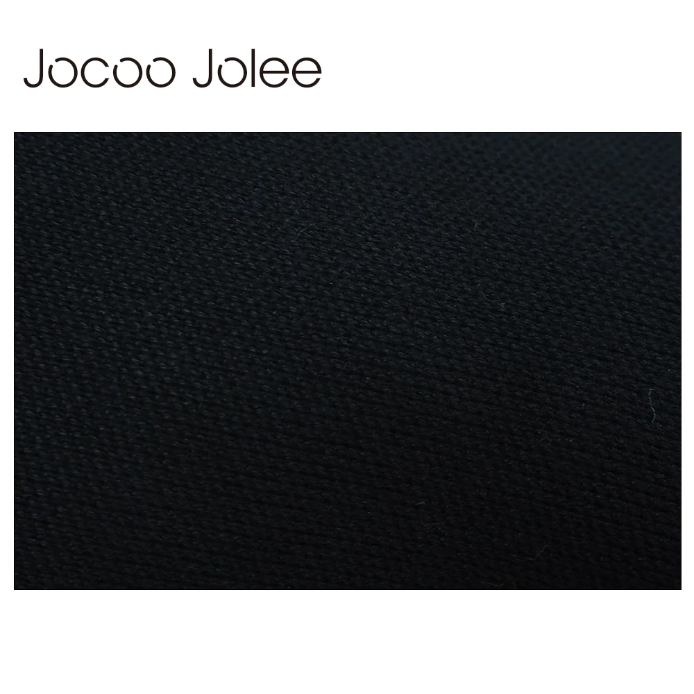 Jocoo Jolee модная Асимметричная женская Юбка До Колена черная Однотонная юбка с украшением на пуговицах Осень и Зима Новинка