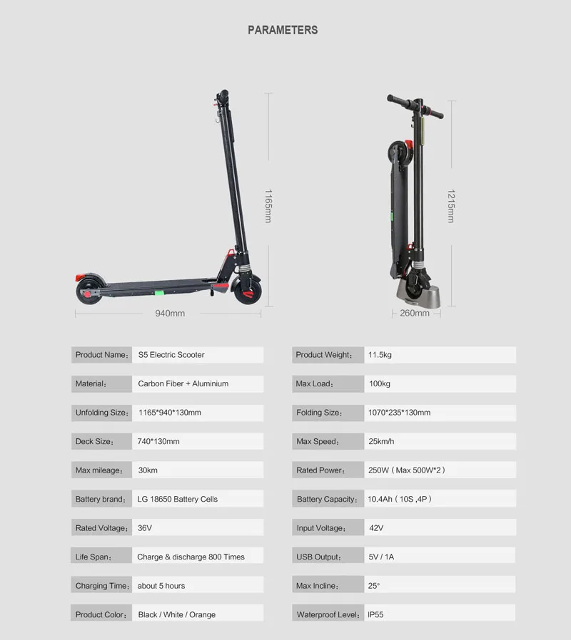 Clearance 2019 NEW Dual Motors Foldable S5 PRO Electric scooter Carbon Fiber scooters Skateboard Kick Scooter powerful electric bicycle 9