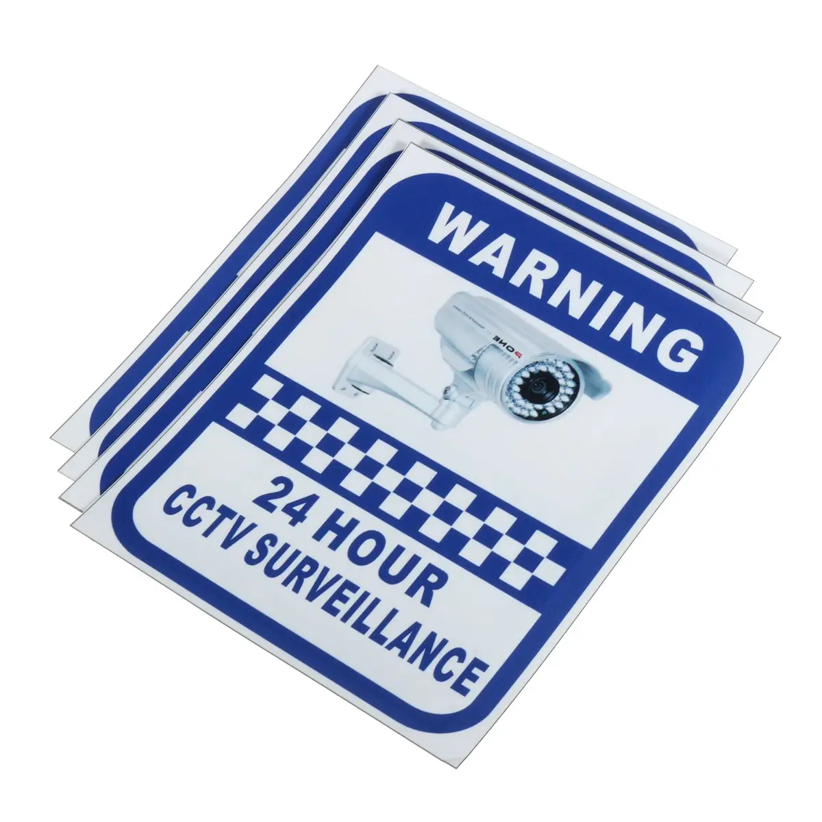 NEW Safurance 4xCCTV Camera Warning Stickers Surveillance Vinyl Decal Video Security Sign Home