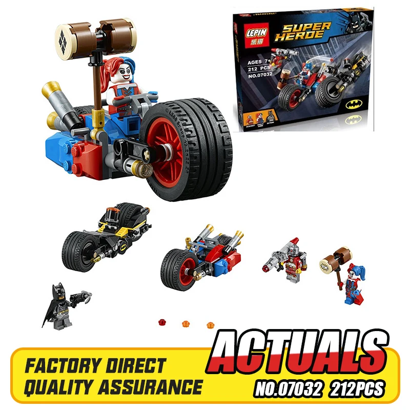 

LEPIN 07032 DC Comics Super Hero Batman Gotham City Cycle Chase Model Building Kit  Blocks Brick Toy Compatible