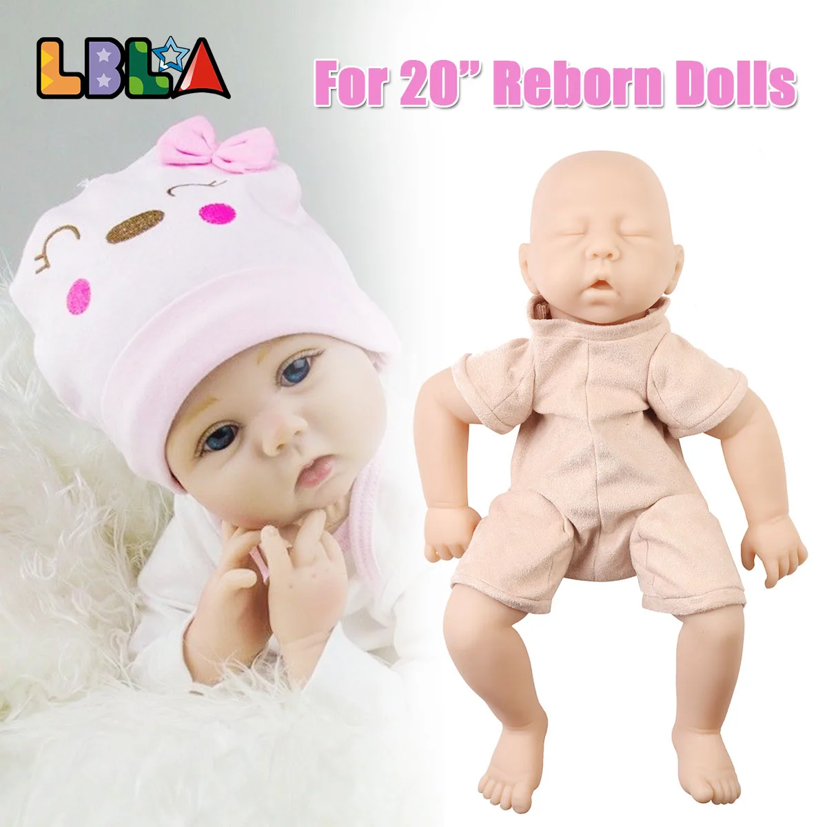

DIY Reborn Kid Baby Dolls Module Silicone Vinyl Realistic Newborn Doll Kits Toys with Jumpsuits Cloth Babies Body Suit Lifestyle