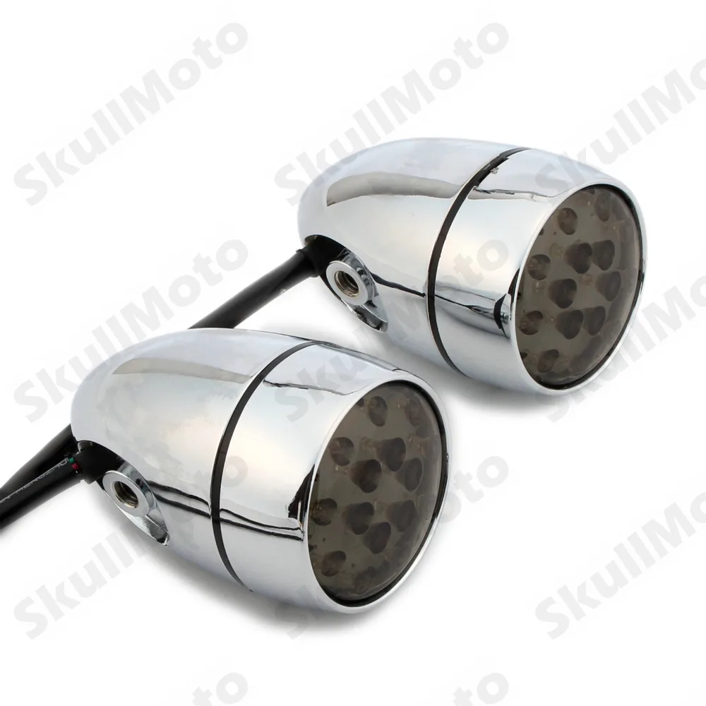 Motorcycle Accessories Chrome Smoke LED Turn Signal Light For Harley Sportster XL Dyna Softail Road King Motorcycle Accessories Chrome Smoke LED Turn Signal Light For Harley Sportster XL Dyna Softail Road King