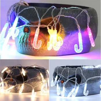 

Warm White/White/Colorful LED String Light Outdoor Fairy Crutch Bulb Lamp Battery Supply Patio Lawn Decorative Lights #1016 A2#