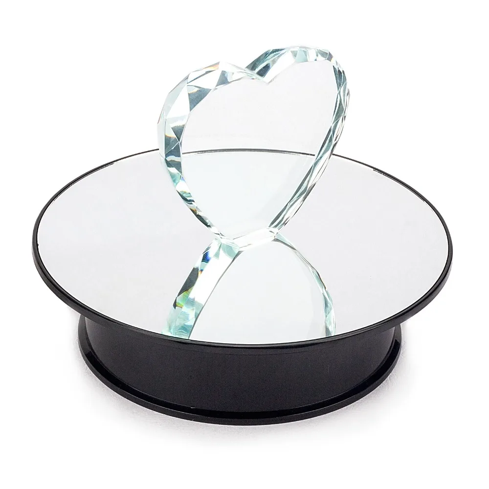 20cm-High-speed-low-speed-Mirror-Glass-Top-Rotating-Rotary-Display-Stand-Electric-Turntable-Show-Holder