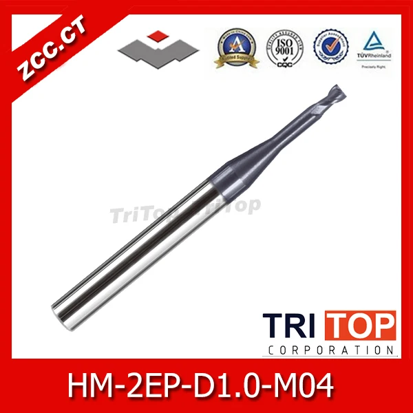 

ZCC.CT HM/HMX-2EP-D1.0-M04 Manufacture End Mills/ solid carbide end mills