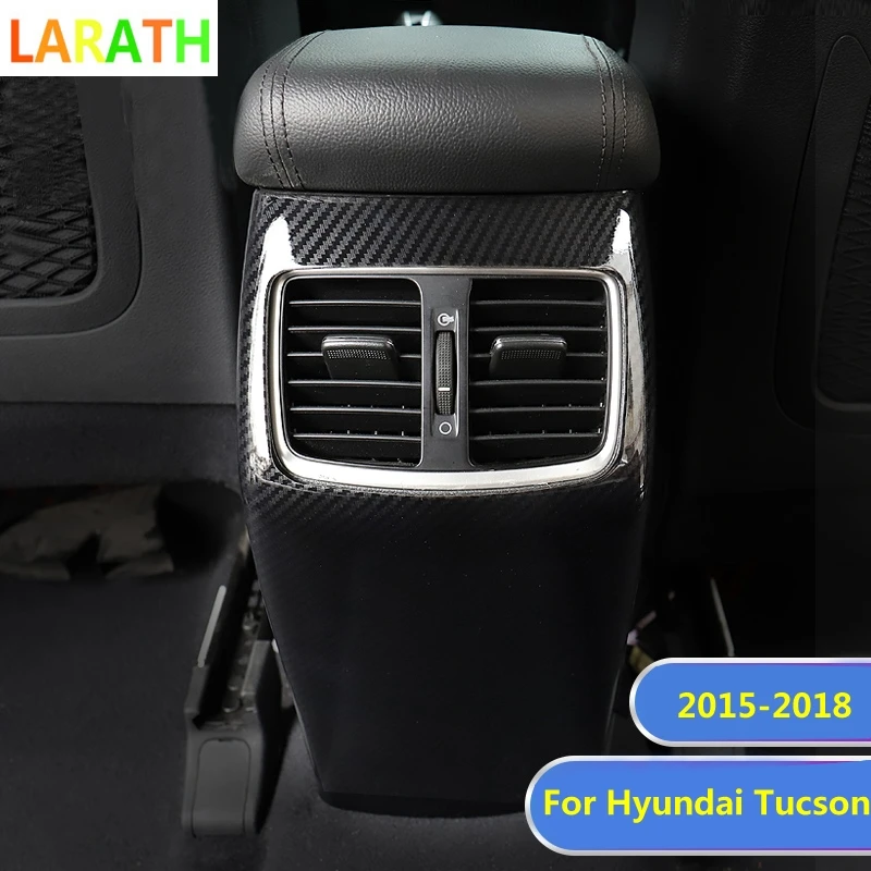 Для Hyundai Tucson 2015 2018 ABS углеволоконный Автомобильный задний подлокотник коробка