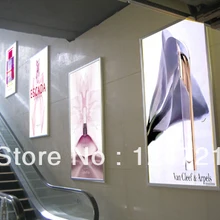 Супер тонкая светодиодная алюминиевая рамка Лайтбокс для дисплея, световой короб для рекламы 600 мм x 1200 мм Размер