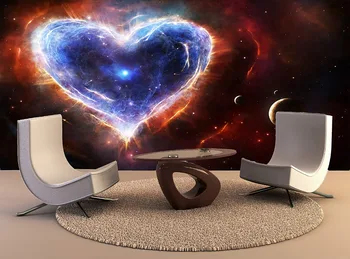 

Custom Wallpaper Murals Supernova Heart Self Adhesive Vinyl Wall Sticker Wall Paper Art Wall Painting Living Room