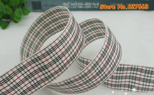 1 25mm Tartan Plaid Ribbon Bows Appliques Sewing Crafts 50Y lot