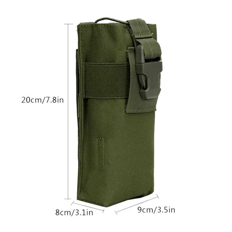 Outdoor Hunting Military Tactical Airsoft Paintball Molle Radio Talkie Water Bottle Canteen Bag Pouch New