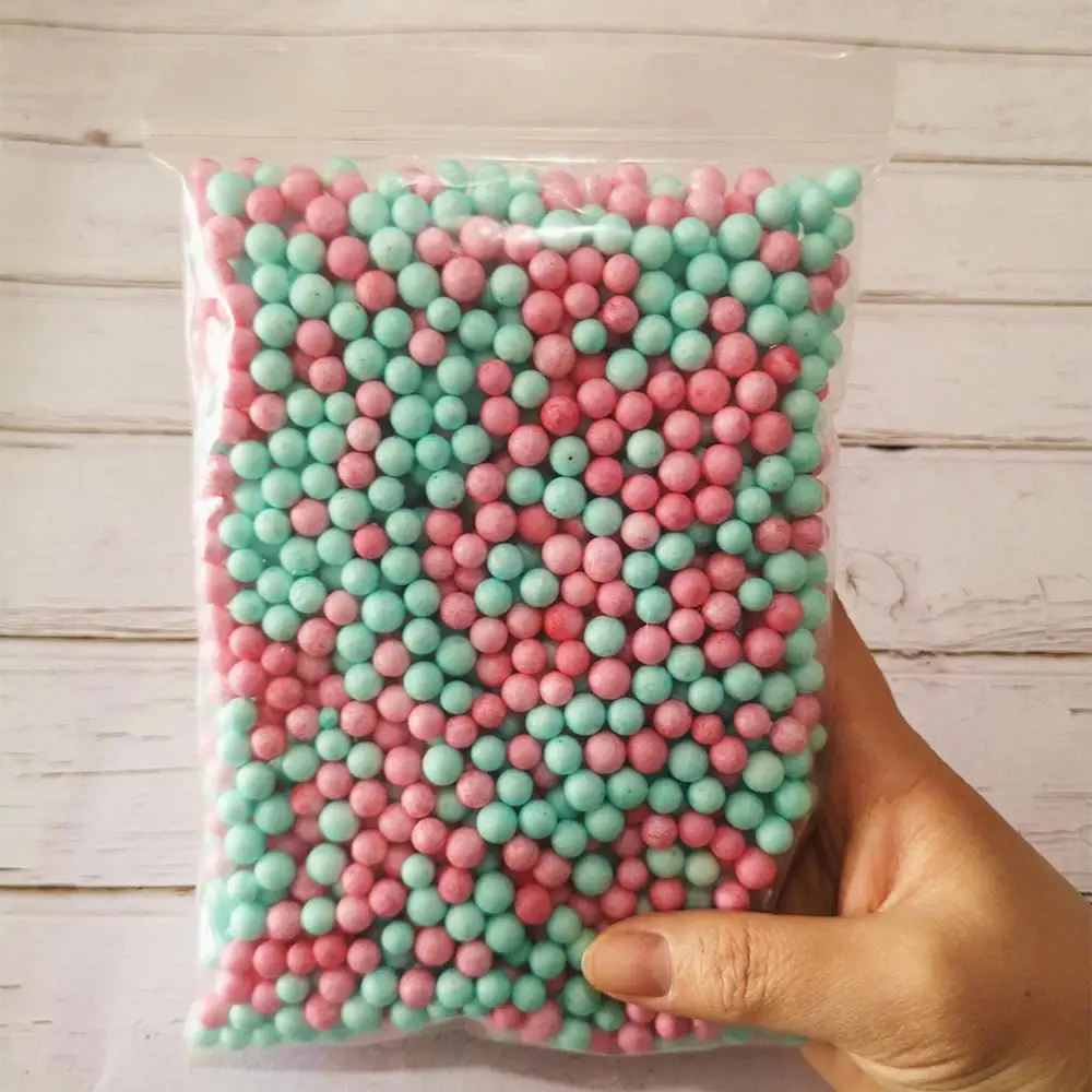 13g Color Snow Mud Particles Accessories Tiny Foam Beads Slime Balls Supplies 5