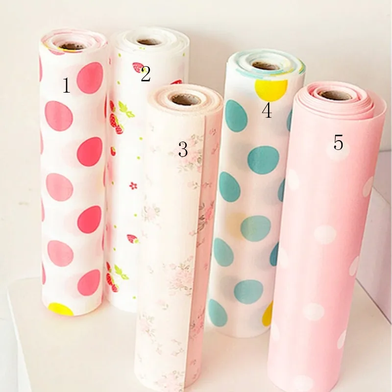 

30x300cm Printing Antibacterial Dot Moisture Pad of Paper Anti-oil Mats Wallpaper for Drawer Kitchen Bathroom Dropshipping X