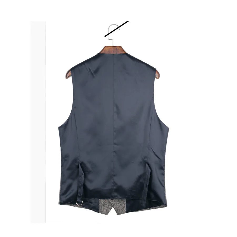 Grey Men Suit Vest Chalecos Para Hombre Chaleco Hombre Vest Gentleman Slim Fit for Men Suit Waistcoat Smart Casual 2019 New