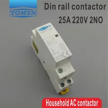 CT1 Американская классификация проводов 2р 25A 220 V/230 V 50/60HZ Din rail бытовой ac Контактор В соответствии с стандартом 2NO