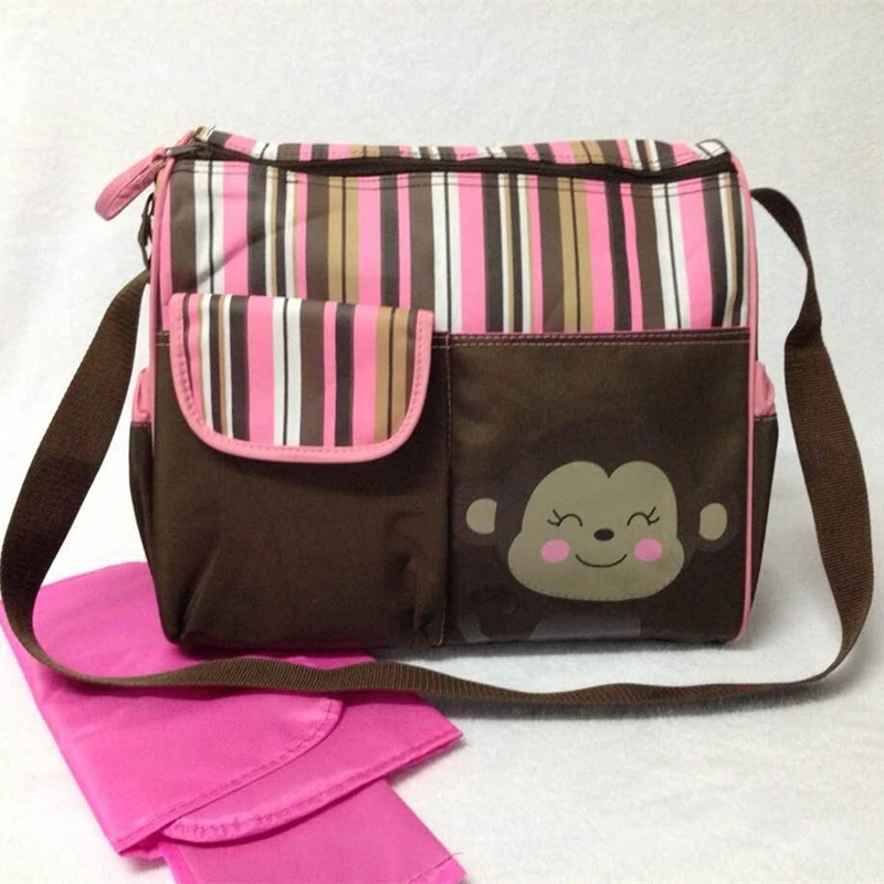 Monkey Design Baby Diaper Bags For Mommy Multifunctional Women Monkey Design Baby Diaper Bags For Mommy Multifunctional Women Messenger Mother Handbag Waterproof Mama Bag Ny Changing In From